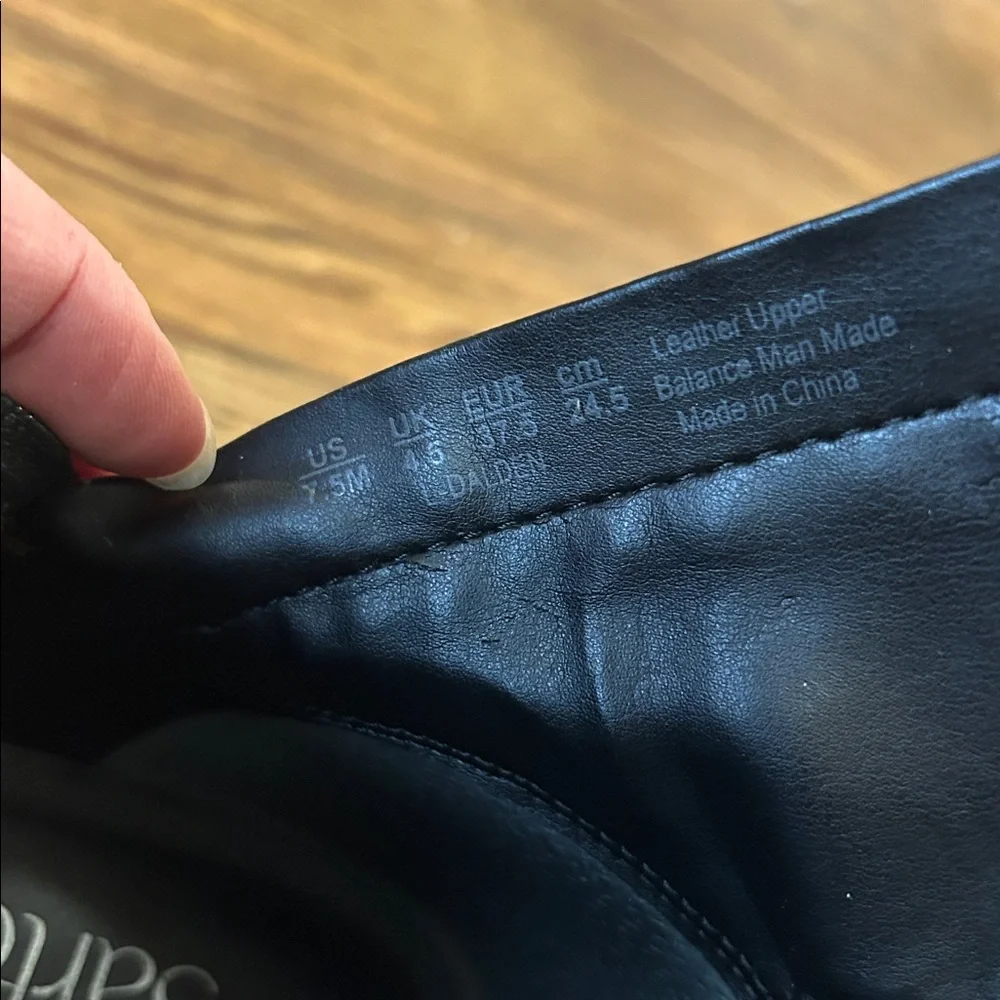 Franco Sarto Black Leather Ankle Booties - Picture 7 of 9